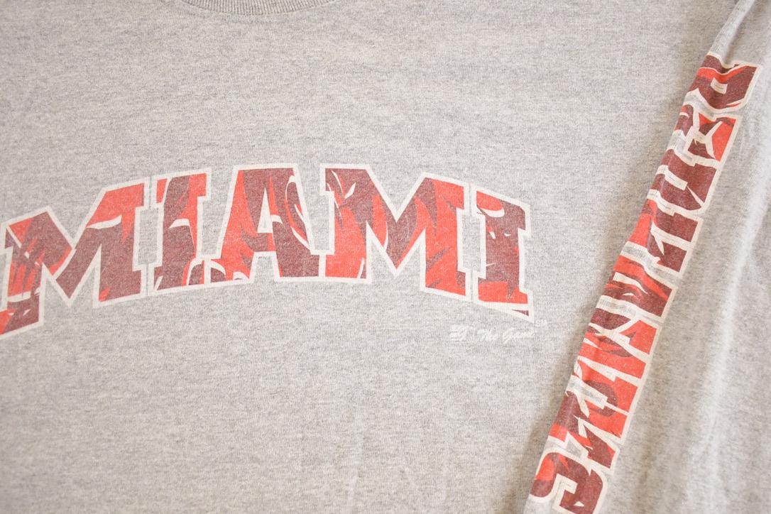 Vintage 1990s Miami Crewneck Shirt Men's L from propervintagecanada