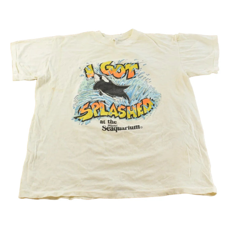 Vintage 1990s Miami Seaquarium Souvenir T Shirt Men's L from propervintagecanada
