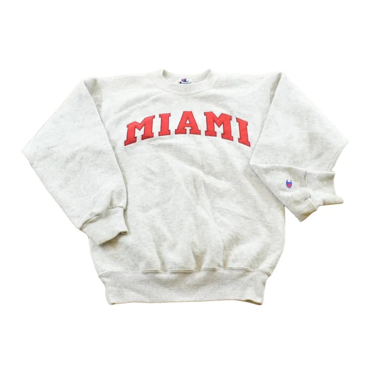 Vintage 1990s Miami University Collegiate Champion Sweatshirt Mens XS from propervintagecanada