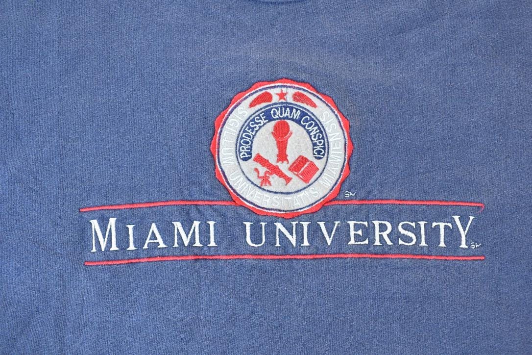Vintage 1990s Miami University Crewneck Men's Large from propervintagecanada