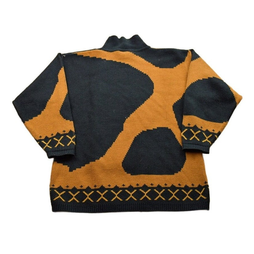 Vintage 1990s Michael Carrie Knitted Turtleneck Sweater Men's S from propervintagecanada