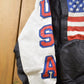 Vintage 1990s Michael Hoban USA American Flag Leather Biker Jacket Men's Medium from propervintagecanada