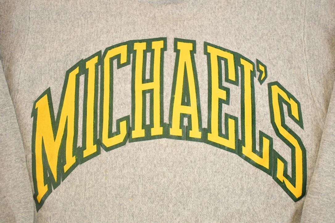 Vintage 1990s Michael's Spell Out Souvenir Crewneck Sweatshirt Mens M from propervintagecanada