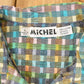 Vintage 1990s Michel Abstract Button Up Shirt Men's L from propervintagecanada