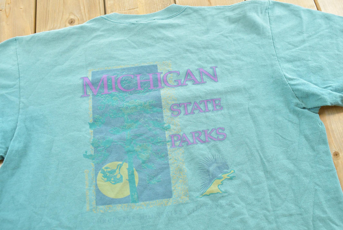 Vintage 1990s Michigan State Park T-Shirt Mens XL Men's Large from propervintagecanada