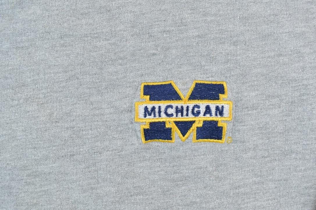 Vintage 1990s Michigan State University Basketball Collegiate Striped Sleeve Crew Neck Men's Medium from propervintagecanada