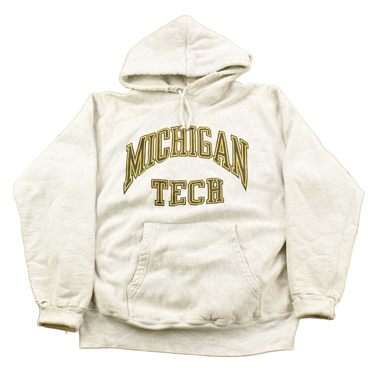 Vintage 1990s Michigan Tech University Collegiate Hoodie Men's Medium from propervintagecanada