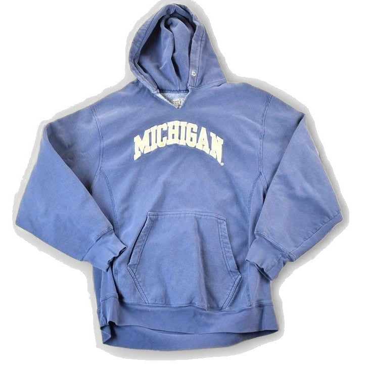 Vintage 1990s Michigan University Cross Grain Hoodie Mens S from propervintagecanada