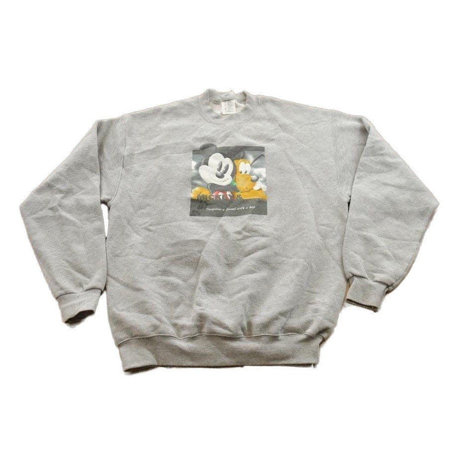 Vintage 1990s Mickey And Pluto Graphic Crewneck Sweatshirt Men's M from propervintagecanada