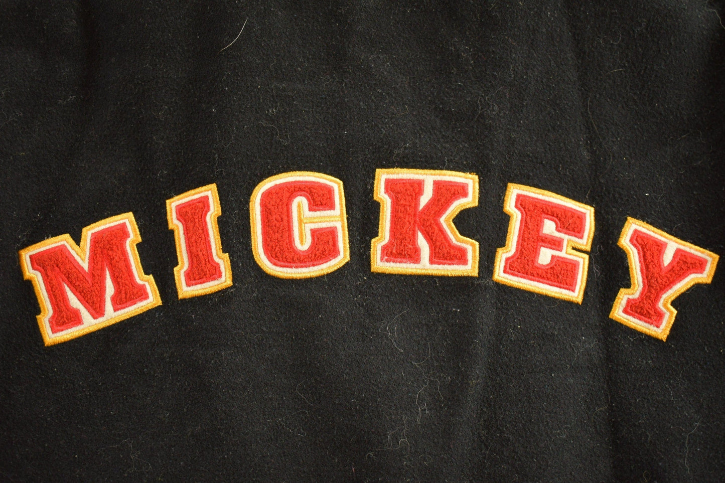 Vintage 1990s Mickey Embroidered Disney Varsity Jacket Men's Large from propervintagecanada