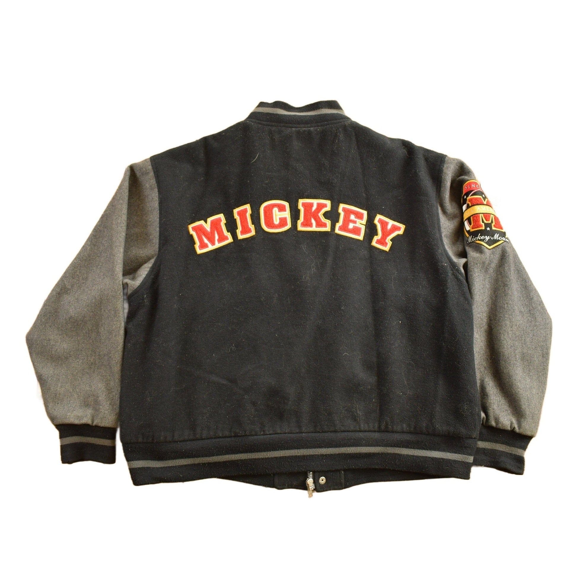 Vintage 1990s Mickey Embroidered Disney Varsity Jacket Men's Large from propervintagecanada