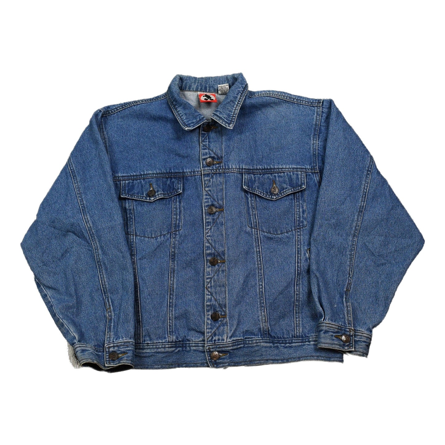 Vintage 1990s Mickey Inc Disney Embroidered Jean Jacket Men's Medium from propervintagecanada