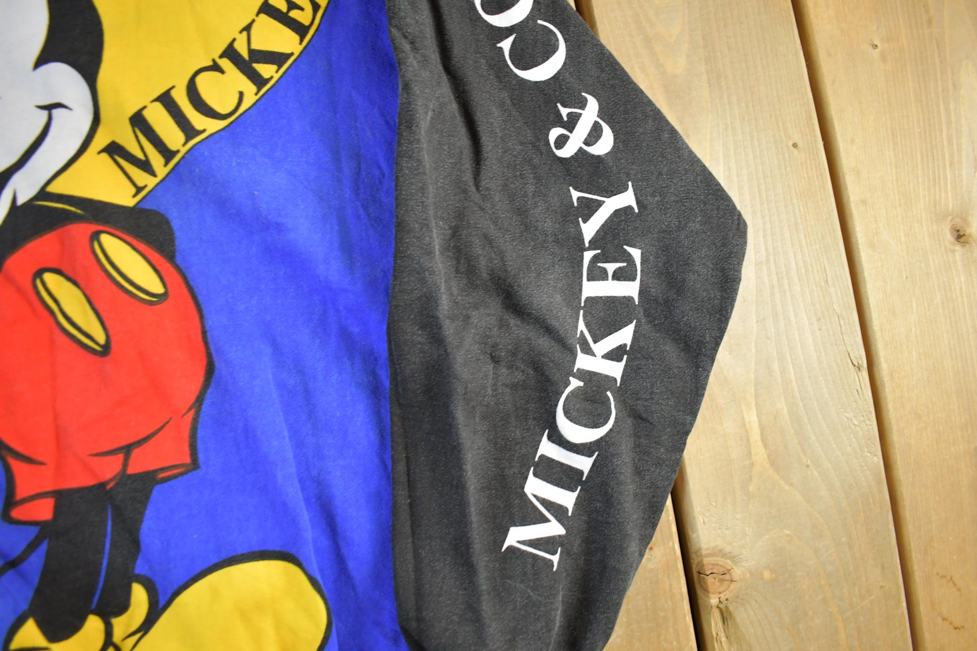 Vintage 1990s Mickey Mouse All Over Print Disney Crewneck Men's Medium from propervintagecanada