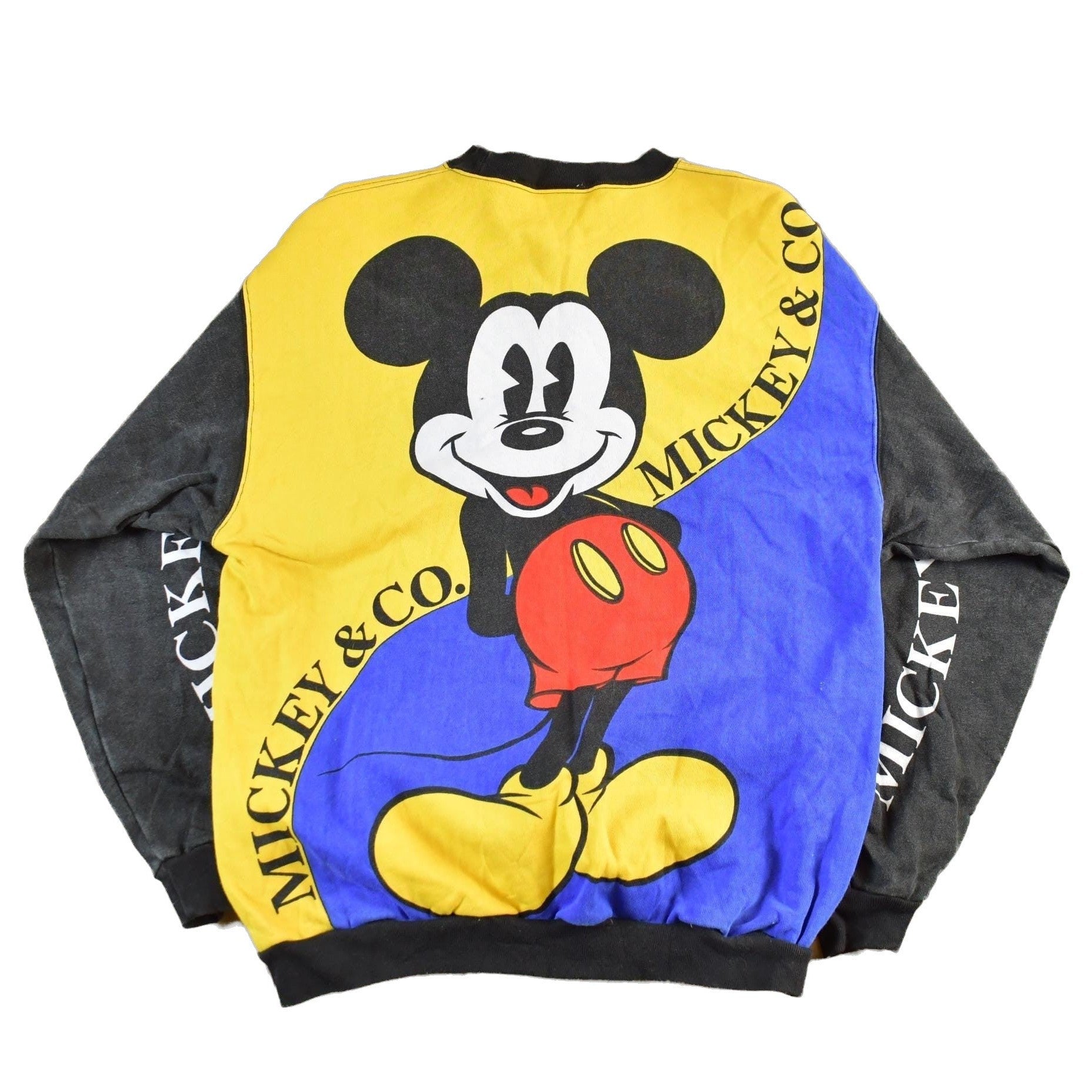 Vintage 1990s Mickey Mouse All Over Print Disney Crewneck Men's Medium from propervintagecanada