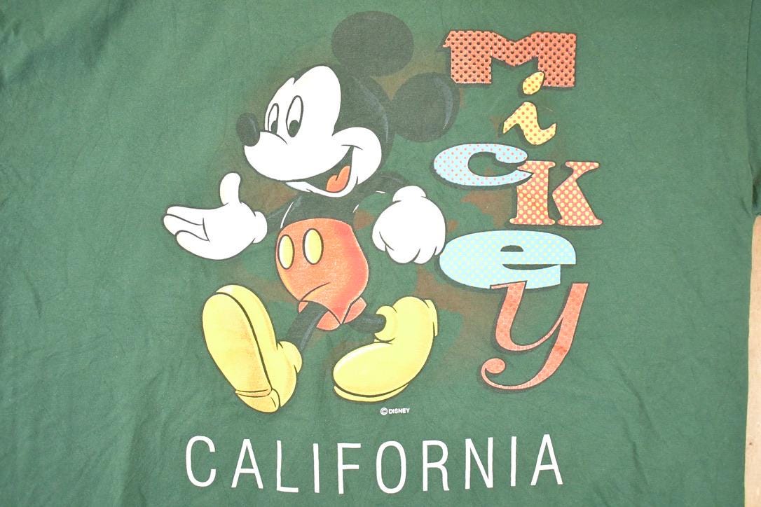 Vintage 1990s Mickey Mouse California Disney T-Shirt Men's XL from propervintagecanada