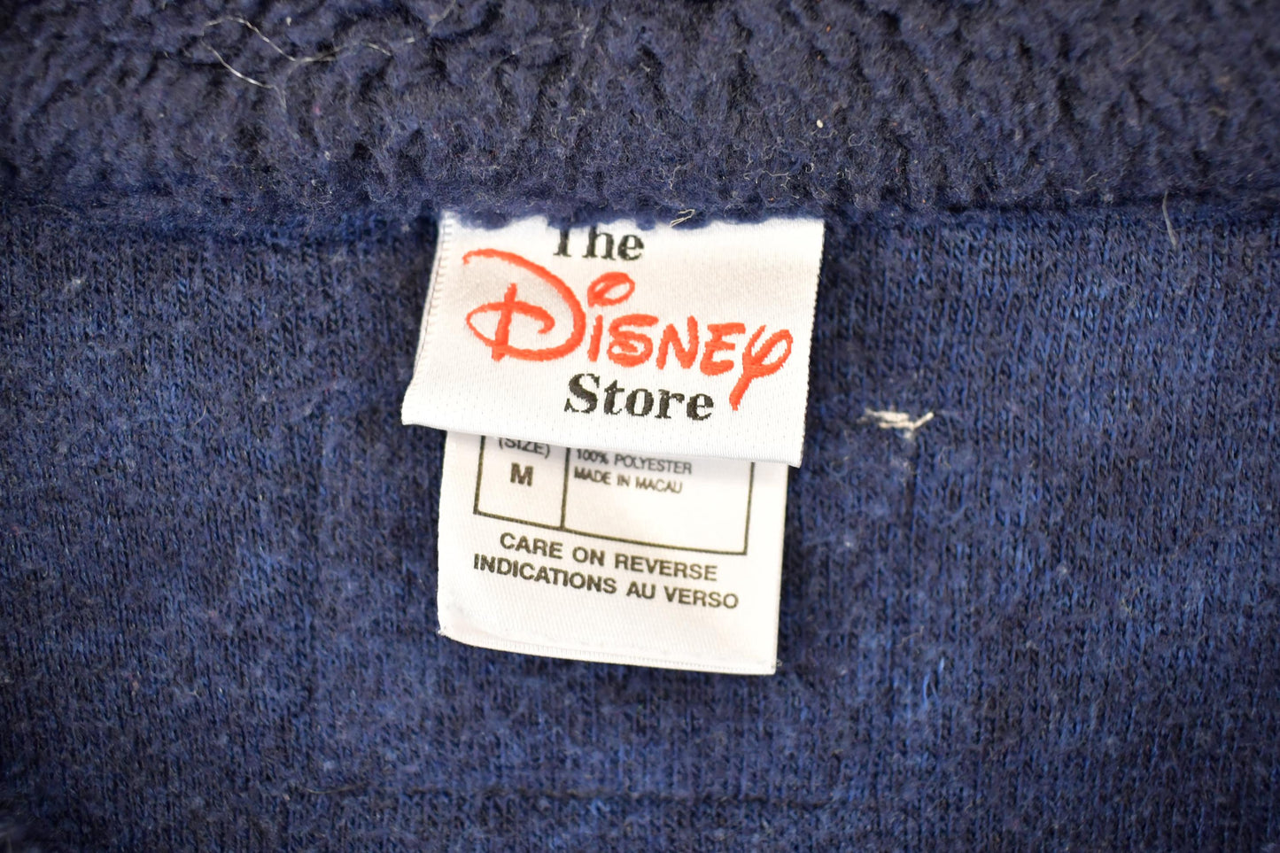Vintage 1990s Mickey Mouse Disney Adventure Ahead Fleece Outdoorsman Sweater Men's L / 90s Winter Pluto Sweatshirt / Quarter Zip from propervintagecanada