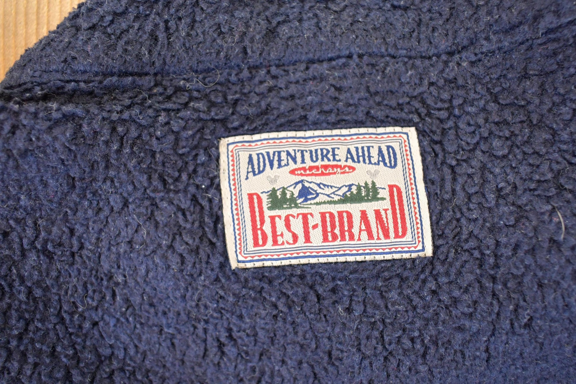 Vintage 1990s Mickey Mouse Disney Adventure Ahead Fleece Outdoorsman Sweater Men's L / 90s Winter Pluto Sweatshirt / Quarter Zip from propervintagecanada