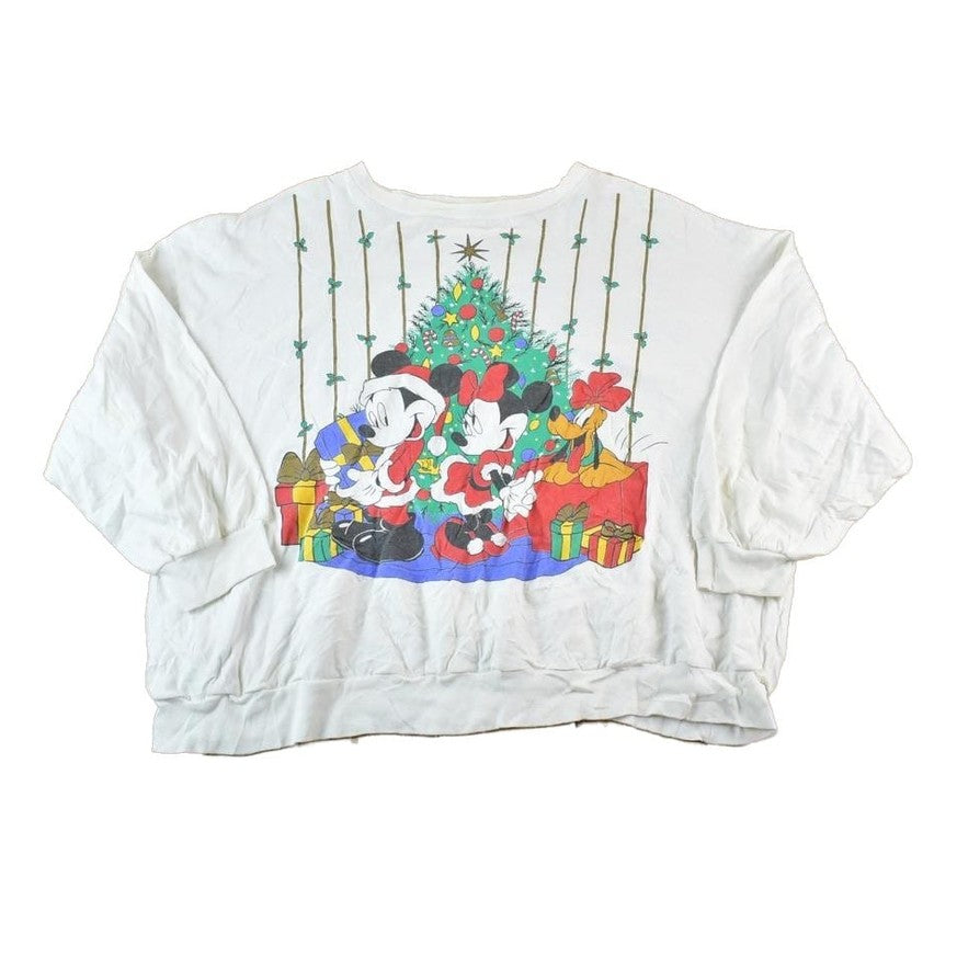 Vintage 1990s Mickey Mouse Disney Christmas Crewneck Men's 2XL from propervintagecanada
