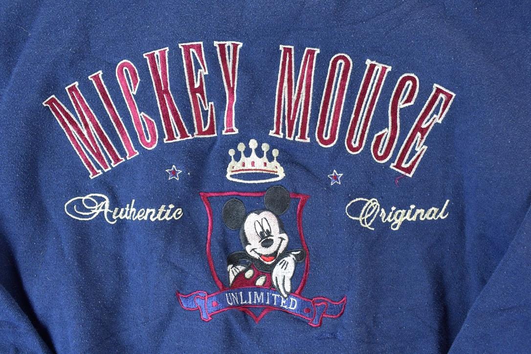Vintage 1990s Mickey Mouse Disney Crewneck Men's Large from propervintagecanada