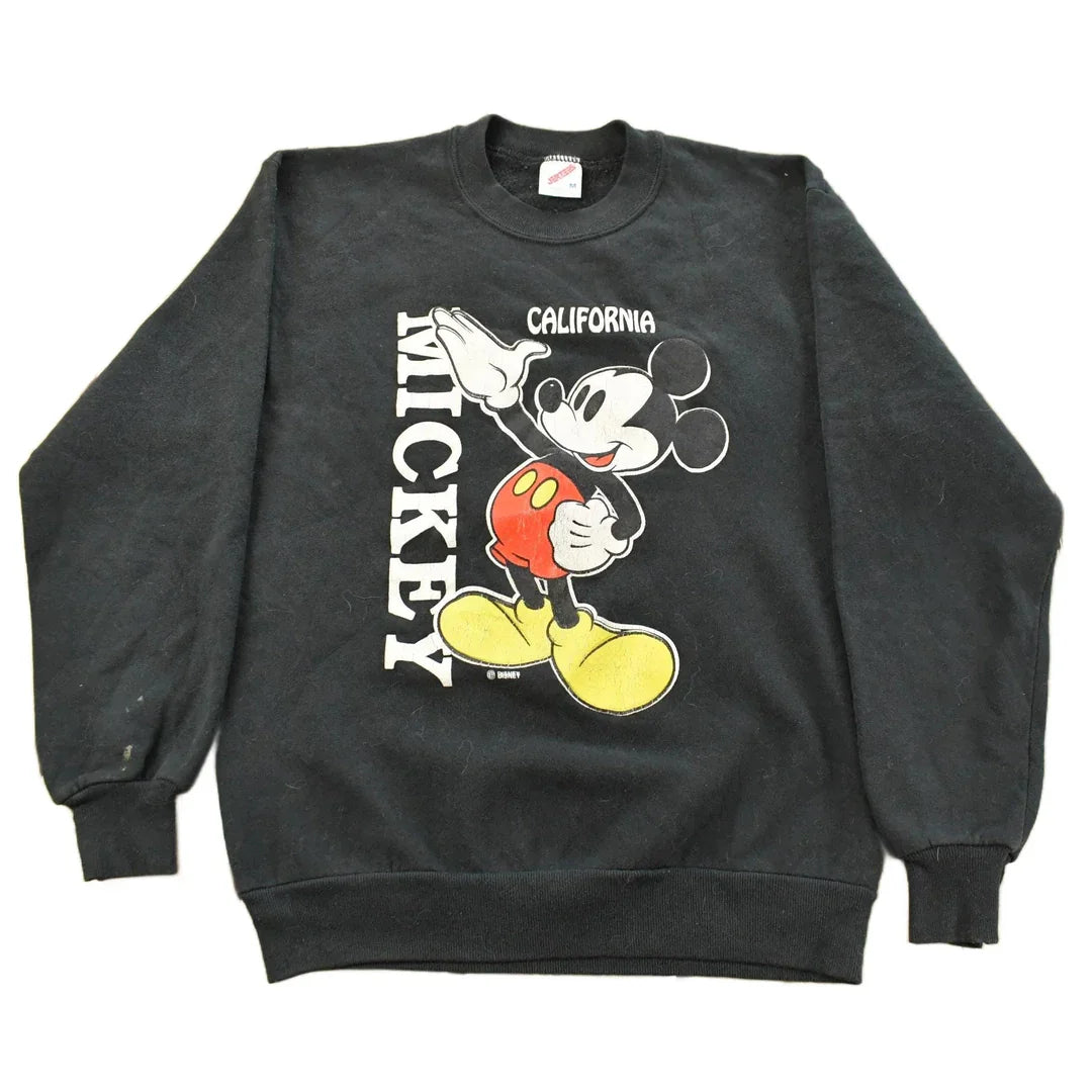 Vintage 1990s Mickey Mouse Disney Crewneck Sweater Men's Small / 90s Mickey Mouse Sweatshirt / Disneyland Cartoon Sweater from propervintagecanada