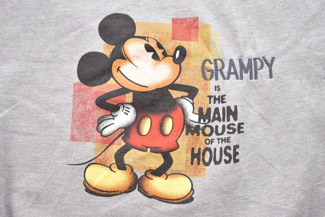Vintage 1990s Mickey Mouse Disney Grandpa Crewneck Men's 4XL from propervintagecanada