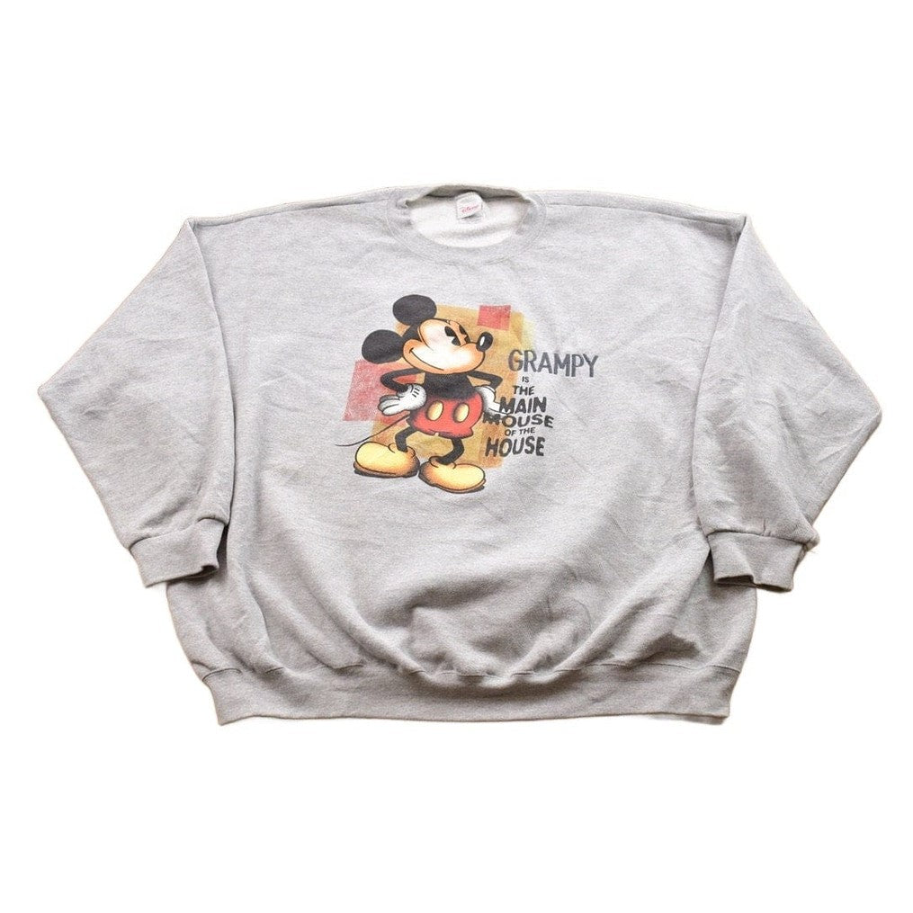 Vintage 1990s Mickey Mouse Disney Grandpa Crewneck Men's 4XL from propervintagecanada