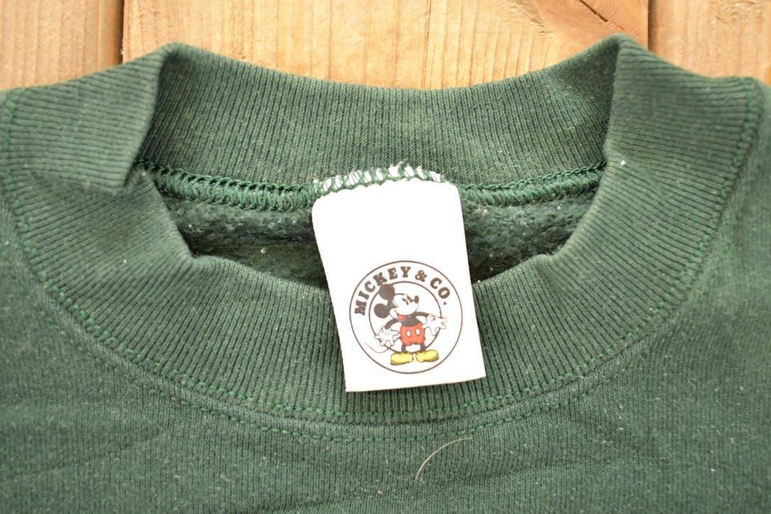 Vintage 1990s Mickey Mouse Embroidered Disney Crewneck Sweater Men's XL from propervintagecanada