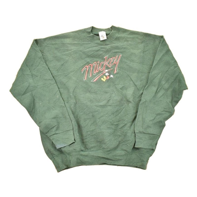 Vintage 1990s Mickey Mouse Embroidered Disney Crewneck Sweater Men's XL from propervintagecanada