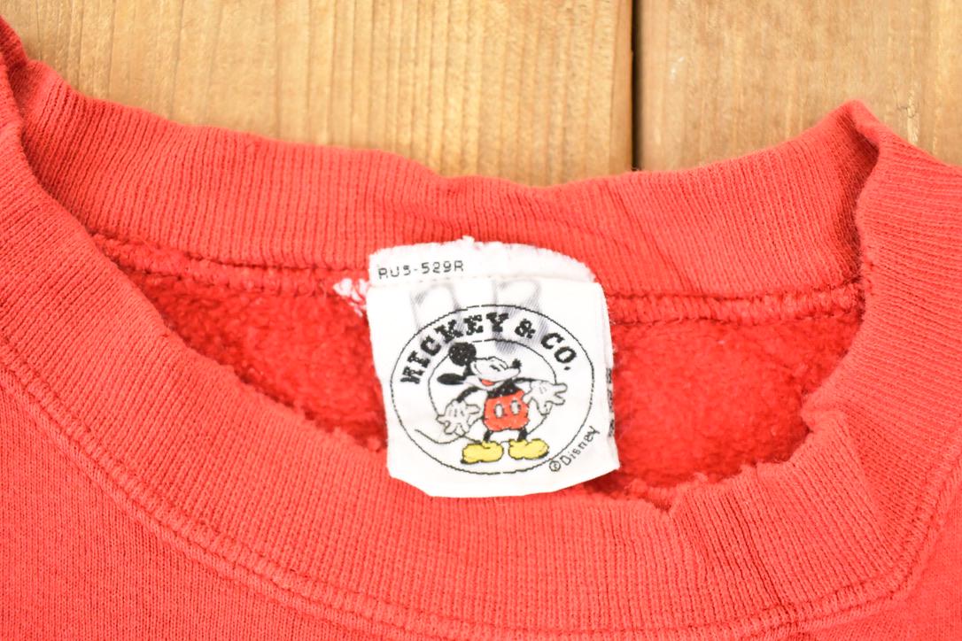 Vintage 1990s Mickey Mouse Embroidered Disney Crewneck Sweater Men's XL from propervintagecanada