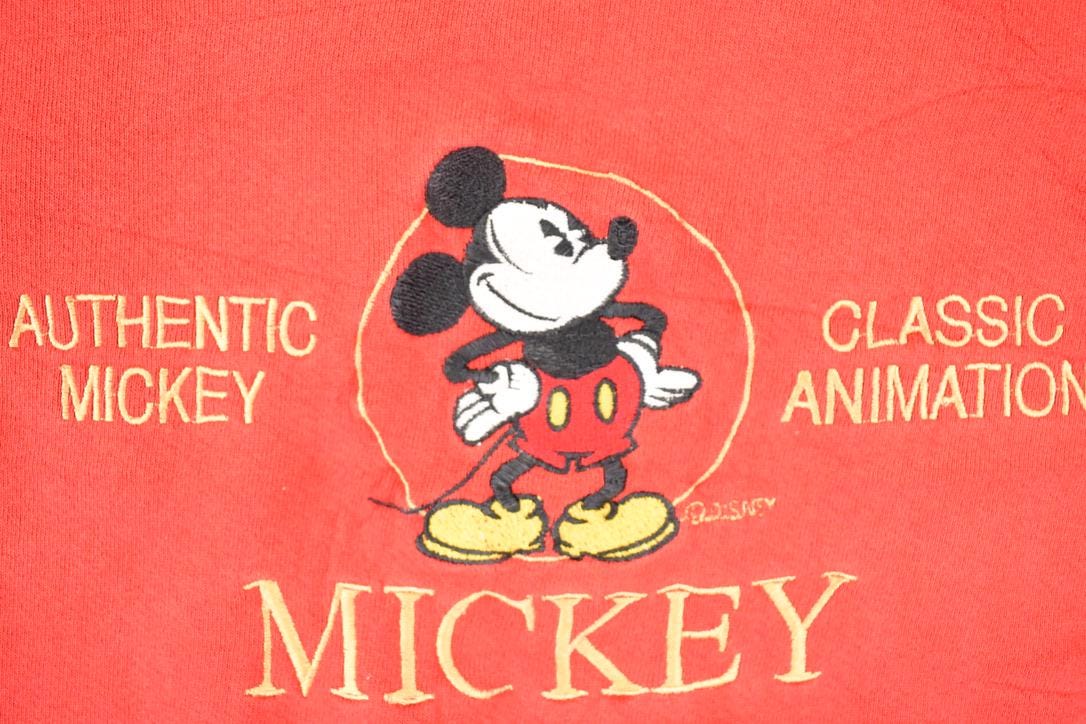 Vintage 1990s Mickey Mouse Embroidered Disney Crewneck Sweater Men's XL from propervintagecanada