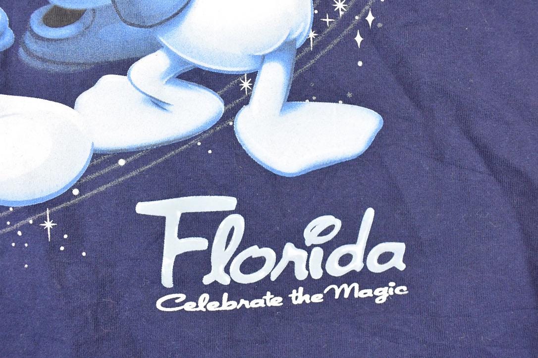 Vintage 1990s Mickey Mouse Florida Celebrate The Magic Disney T-Shirt Men's S / Walt Disney World / 90s Mickey / Cartoon Promo from propervintagecanada
