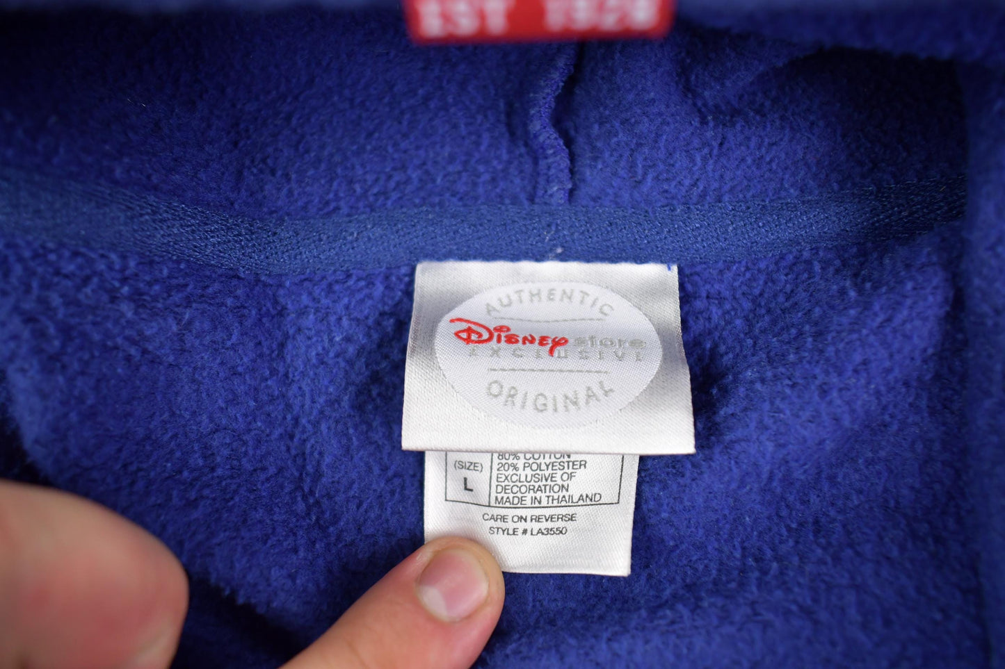 Vintage 1990s Mickey Mouse "Mickey" Spell-out Disney Hoodie Men's Large from propervintagecanada