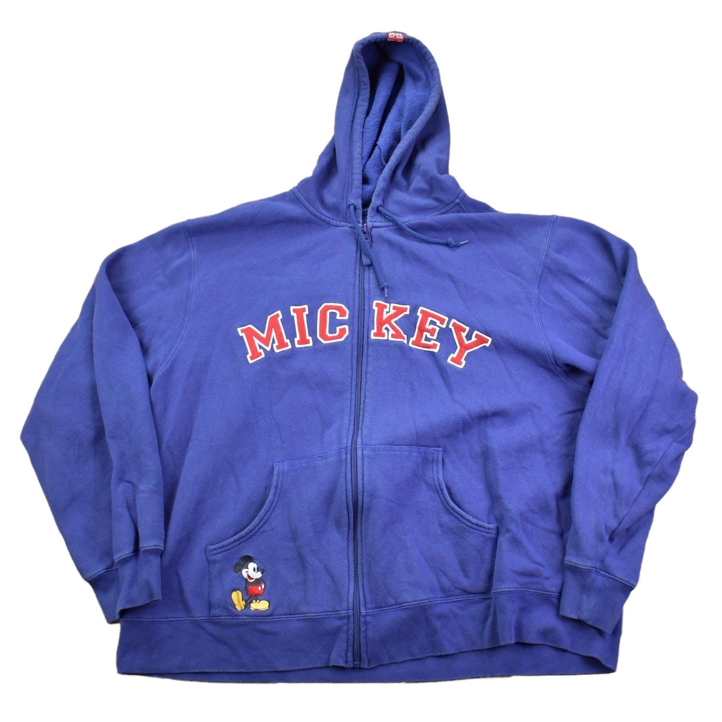 Vintage 1990s Mickey Mouse "Mickey" Spell-out Disney Hoodie Men's Large from propervintagecanada