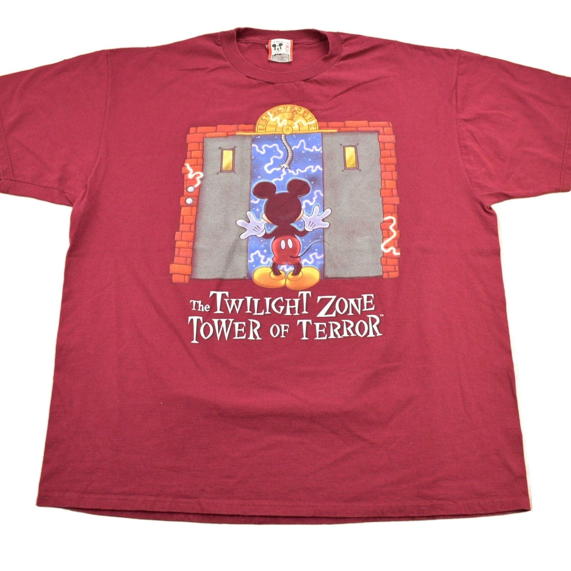 Vintage 1990s Mickey Mouse The Twilight Zone Tower of Terror T Shirt Men's 2XL from propervintagecanada