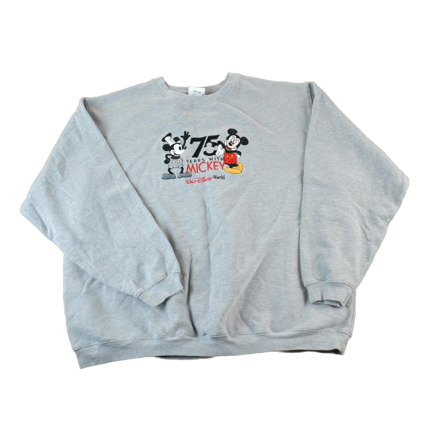 Vintage 1990s Mickey Mouse Walt Disney World 75th Anniversary Crewneck Men's 2XL from propervintagecanada