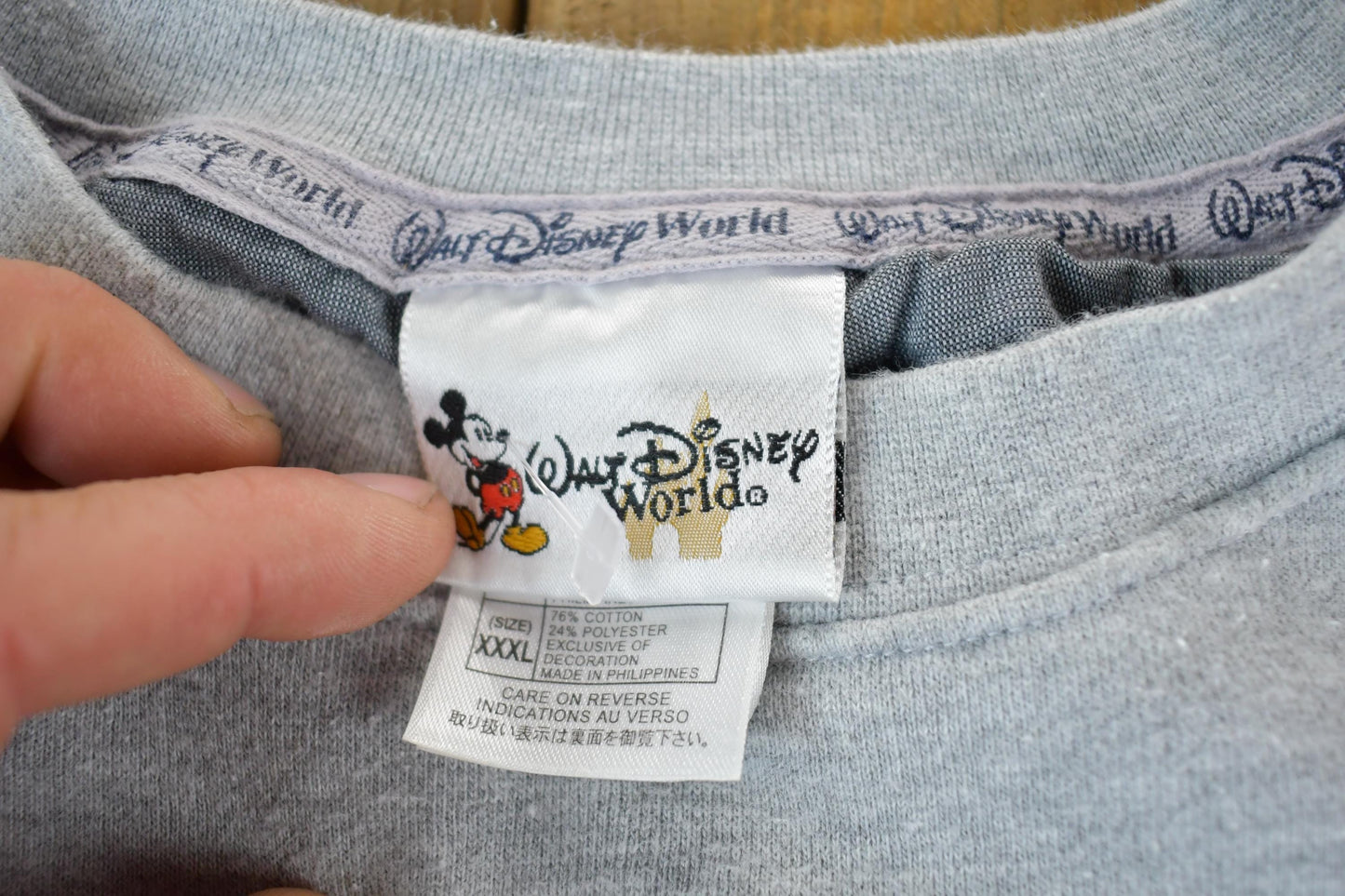 Vintage 1990s Mickey Mouse Walt Disney World 75th Anniversary Crewneck Men's 2XL from propervintagecanada