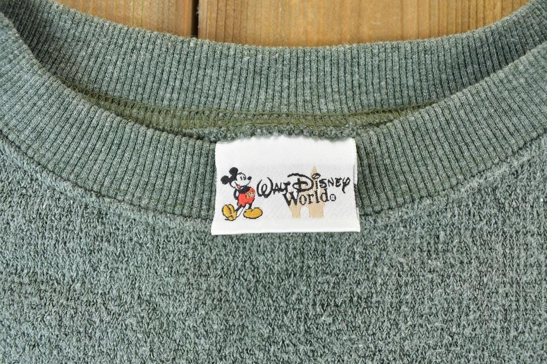 Vintage 1990s Mickey Mouse Walt Disney World Knit Crewneck Men's XL