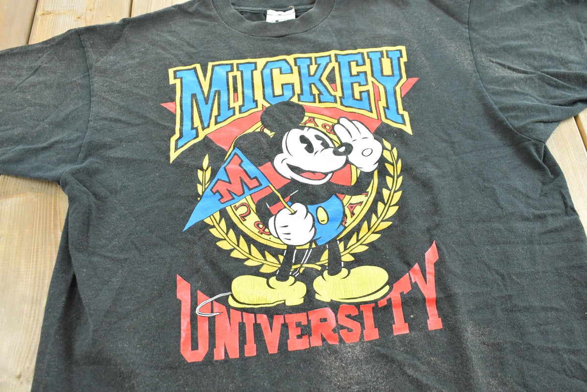 Vintage 1990s Mickey University Disney T-Shirt Men's XL from propervintagecanada