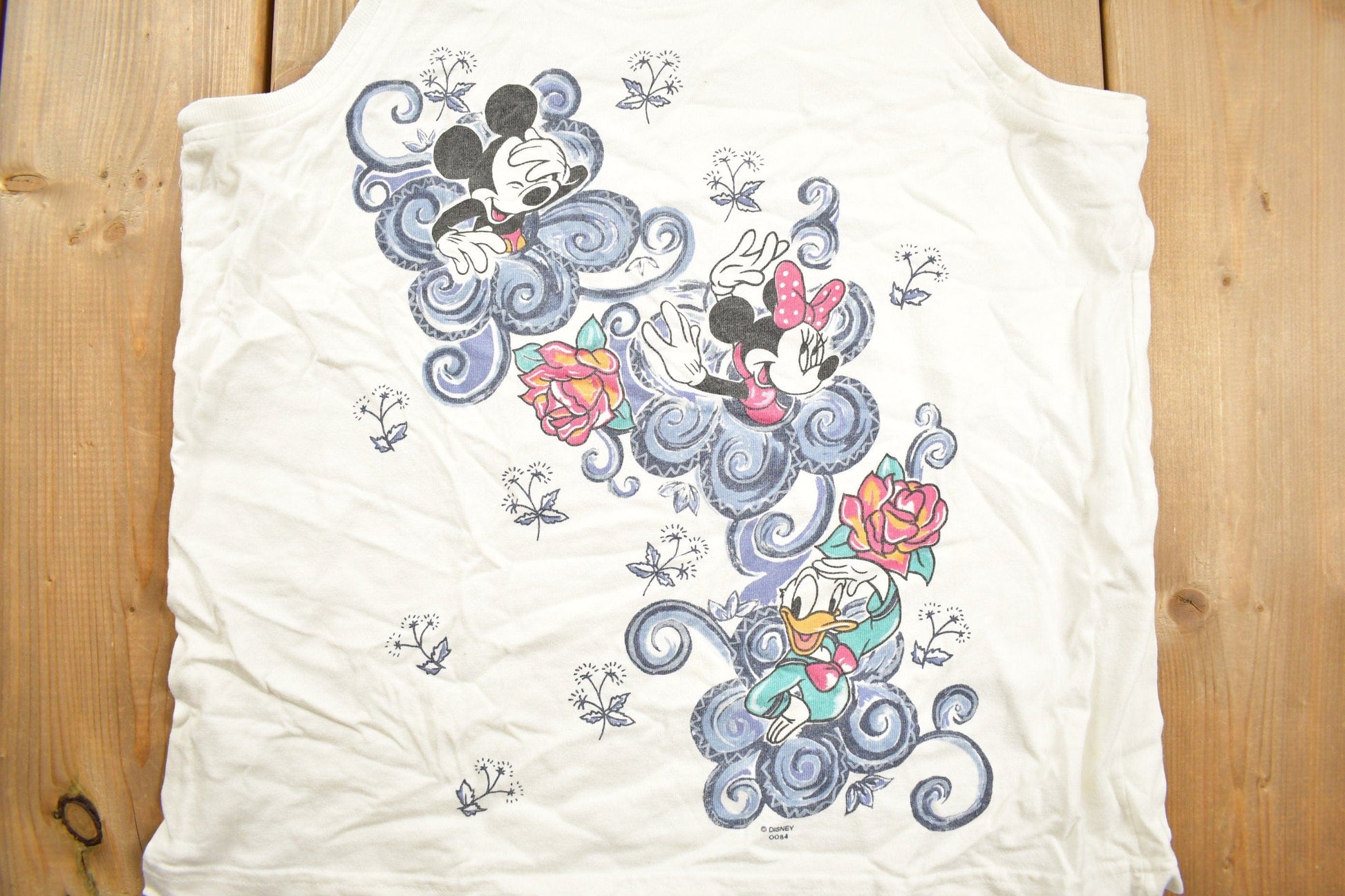 Vintage 1990s Mickey Unlimited Sunflower Theme Tank Top Shirt Men's XS from propervintagecanada