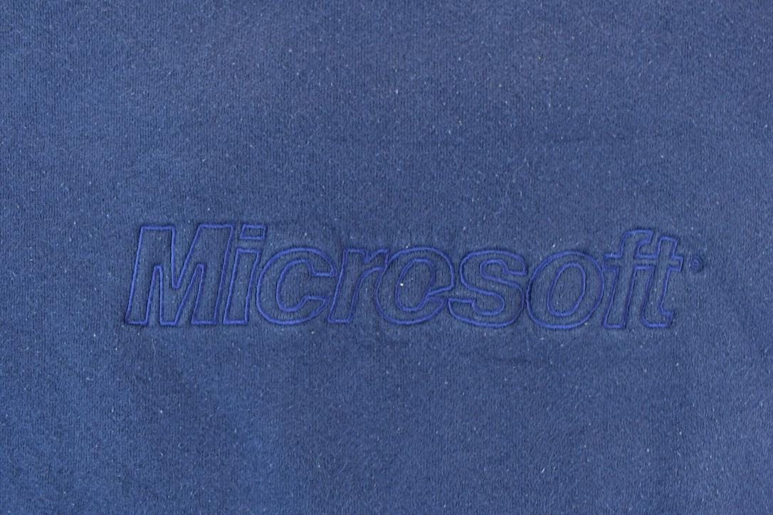 Vintage 1990s Microsoft Souvenir Heavyweight Crewneck Sweatshirt Men's Medium from propervintagecanada