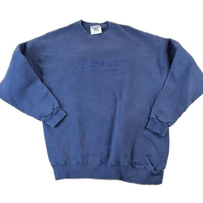 Vintage 1990s Microsoft Souvenir Heavyweight Crewneck Sweatshirt Men's Medium from propervintagecanada