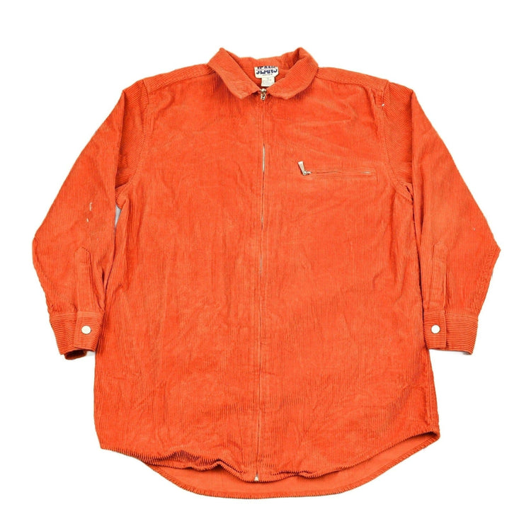 Vintage 1990s Midwestern Co Jeans Corduroy Zip Up Sweater Men's Medium from propervintagecanada