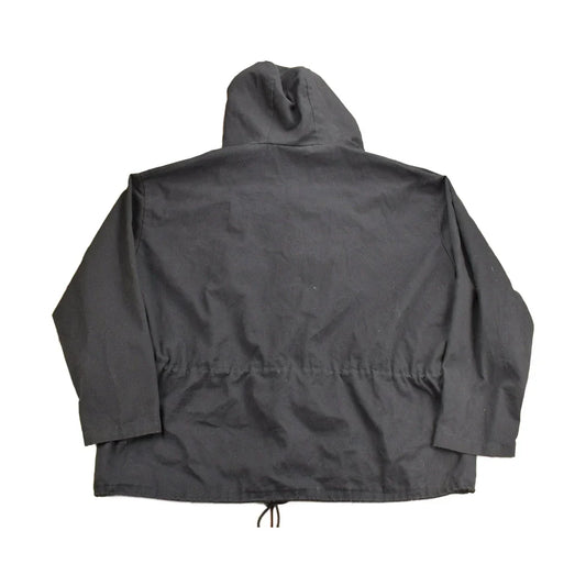 Vintage 1990s Military All Black Anorak Pullover Men's 2XL from propervintagecanada