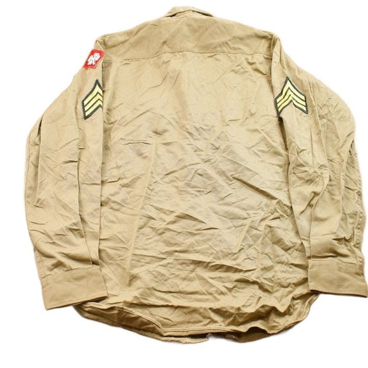 Vintage 1990s Military Button Up Shirt from propervintagecanada