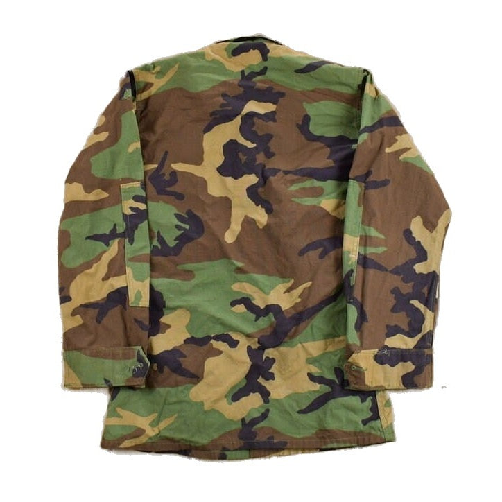Vintage 1990s Military Camo Button Up Jacket Men's XS from propervintagecanada