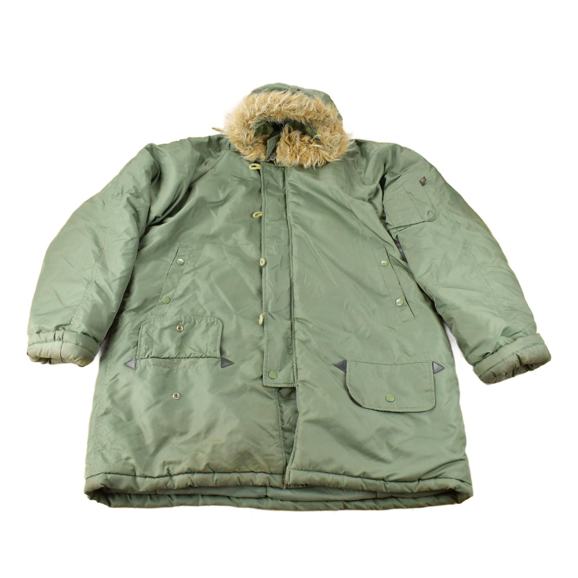 Vintage 1990s Military Parka Jacket Size M Men's Medium from propervintagecanada