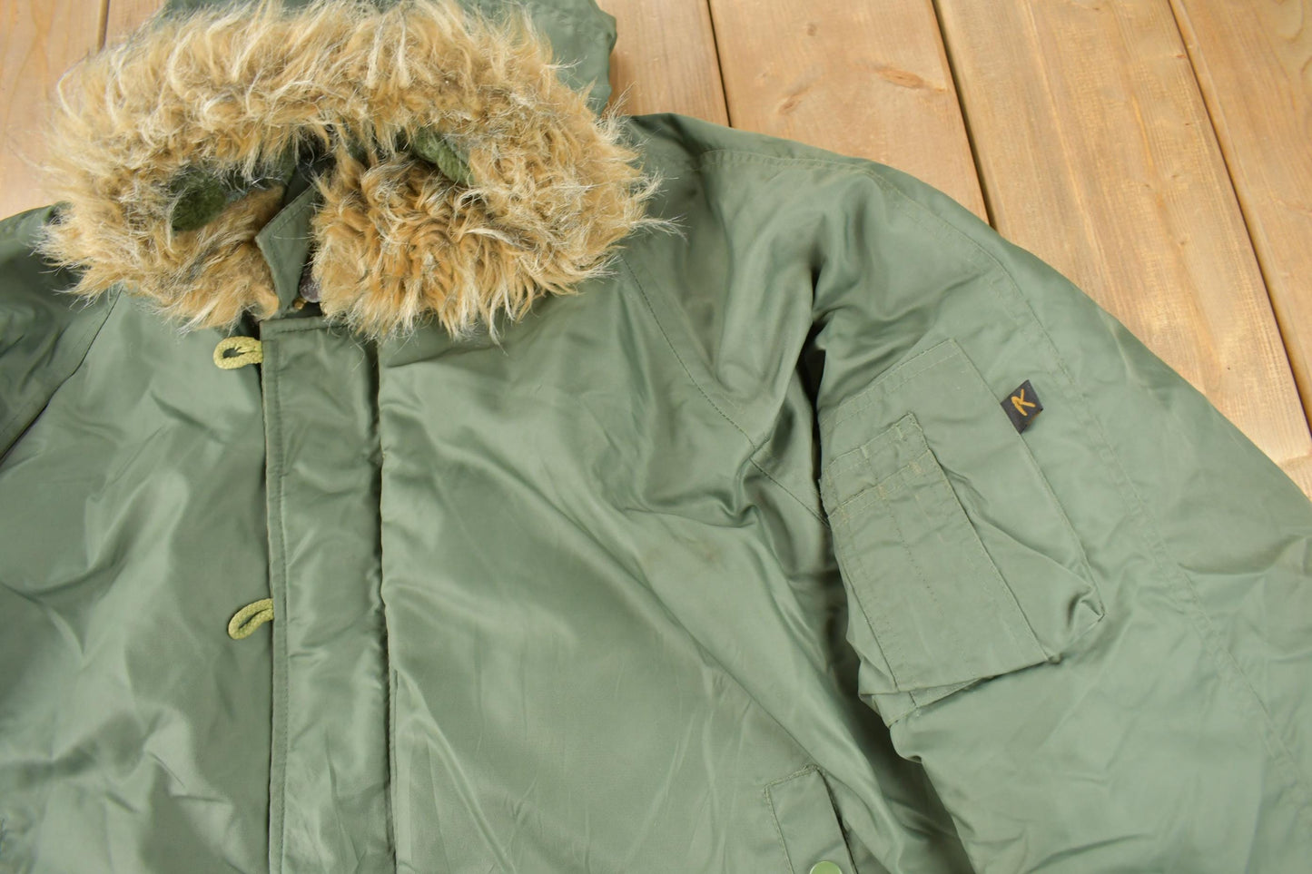 Vintage 1990s Military Parka Jacket Size M Men's Medium from propervintagecanada