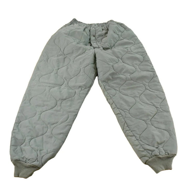 Vintage 1990s Military Quilted Green Liner Flyers Pants Men's 22 x 27.5 from propervintagecanada