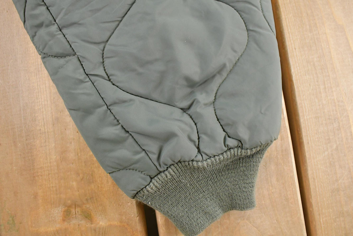 Vintage 1990s Military Quilted Green Liner Flyers Pants Men's 22 x 27.5 from propervintagecanada