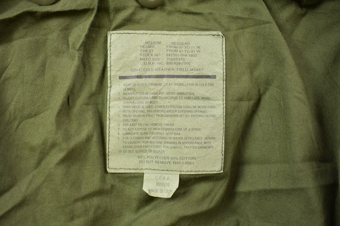 Vintage 1990s Military Woodland Camo Combat Shirt from propervintagecanada